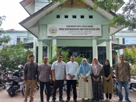 Kunjungan Monev Bidang PIAK Dinas Registrasi Kependudukan Aceh